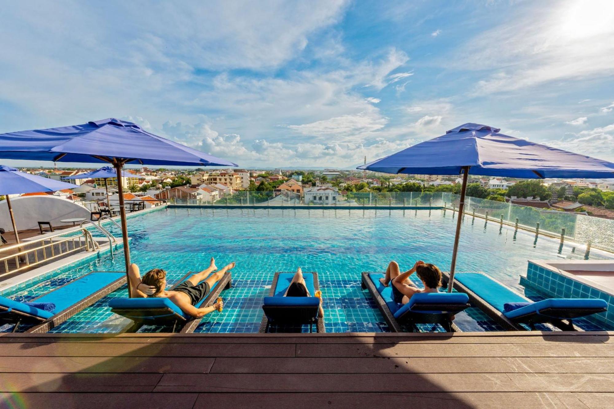 Qualia De Hotel Hoi An - Rooftop Bar City View Luaran gambar